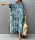 AU STOCK SOFT COTTON OVERSIZE KAFTAN TUNIC KIMONO DRESS BIKINI COVER UP dr213-10