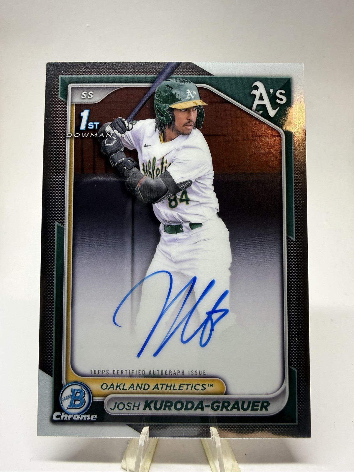2024 Bowman Draft #CPA-JK Josh Kuroda-Grauer Chrome Prospect Autographs AU