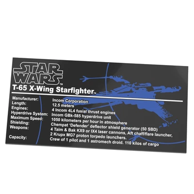 Upgrade-Kit (bedruckte Plakette) für LEGO® Star Wars 10240 X-Wing Starfighter - Bild 1 von 4