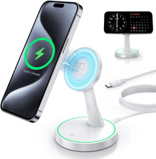 Magnetic Wireless Charger Stand 15W Fast Mag-Safe Charger for Iphone 17 /17 Pro/