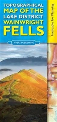 Topographical Map of the Lake District Wainwright Fells | Peter Knowles | 2014