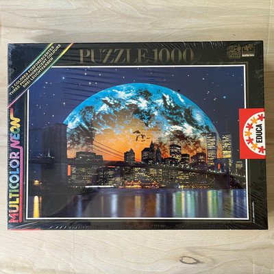 SEALED 1,000 Pieces JIGSAW PUZZLE Educa Color Neon Glow in Dark New York City