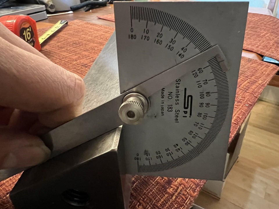 28” Precision Cast Iron 60° Bevelled Edge Straight Edge Machine ...