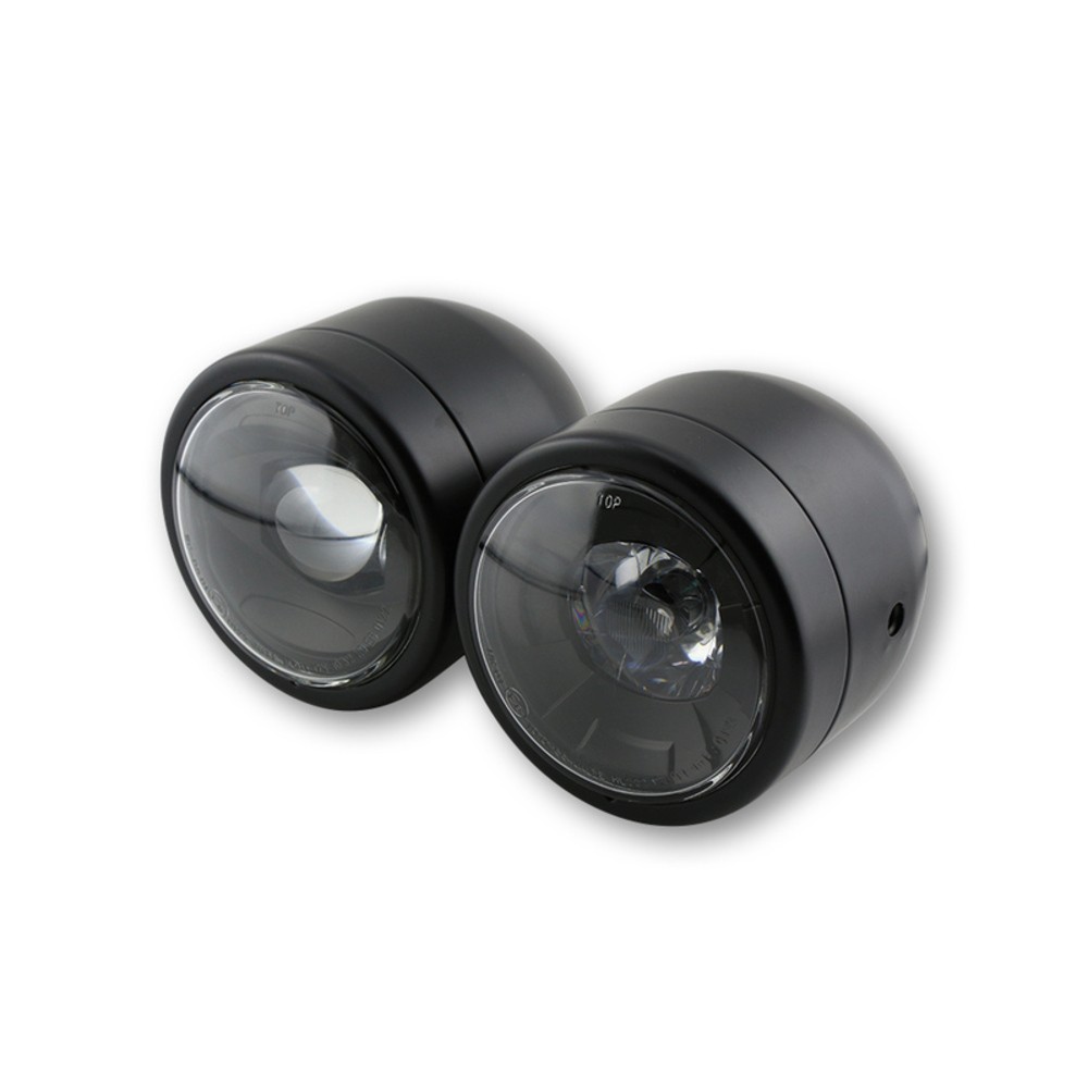 Free Shipping Front Led Headlight Highsider Smart Twin (3-1/2) Black 1 Pc