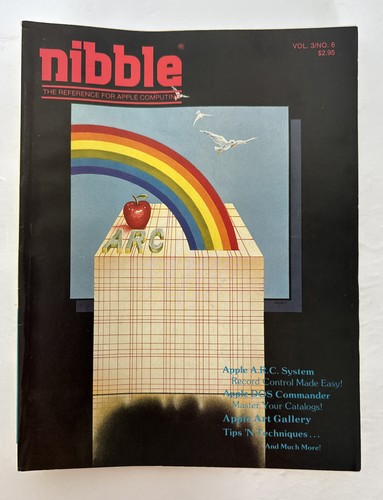 Riviste Nibble Apple II Computer Reference 1983 Vol 3 Lotto di 8 Vintage Apple - Foto 7 di 10