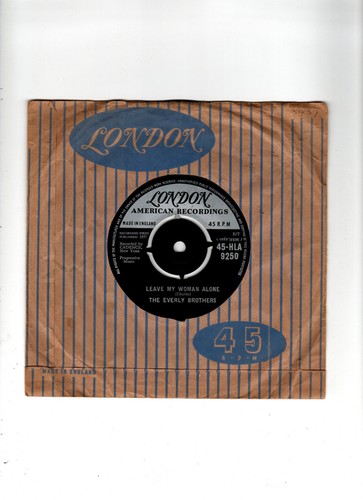 THE EVERLY BROTHERS LIKE STRANGERS / LEAVE MY WOMAN ALONE. UK ORIG 7". N/MINT - Picture 2 of 2