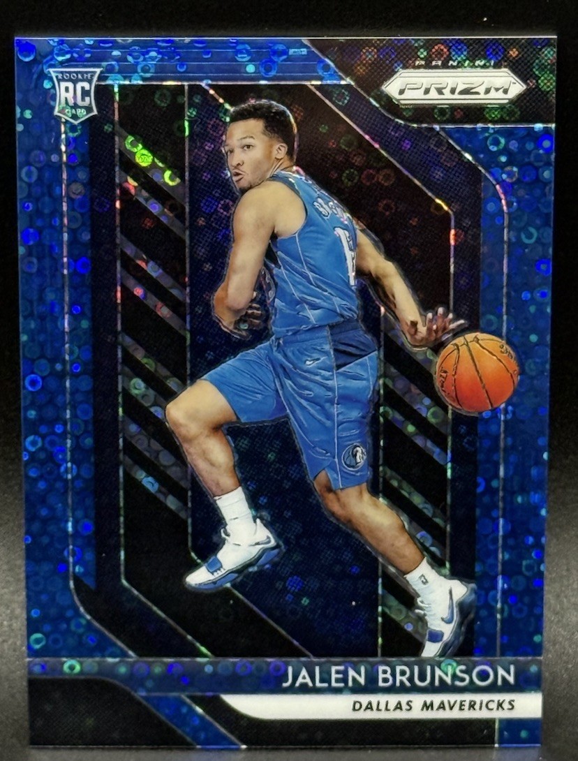 Panini Prizm 2018-19 Jalen Brunson #250 RC Blue Fast Break Prizm /175 Mavs