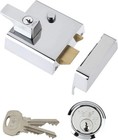 Yale Double Locking Nightlatch 40mm Chrome Finish High Security P-2-CH-CH-40