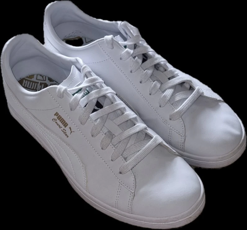 Scarpe da ginnastica uomo PUMA bianche taglia UK 8 5 buone condizioni