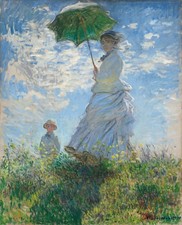 Monet, Claude - Woman with a Parasol - Madame Monet and Her Son