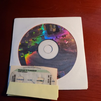 Dell Microsoft Windows XP Professional & Product Key CD Read Description