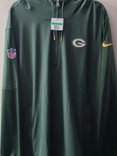 Nike Green Bay Packers Sideline Half Zip Hoodie Men  s XL NWT NFL Dri-Fit