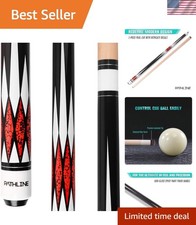 Pool Cue Stick - 58 inch Maple Billiard Pool Stick Multicolour Imitation Tu...