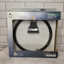 KOHLER Kallan Modern Towel Ring in Matte Black R22083-BL Matte Black New
