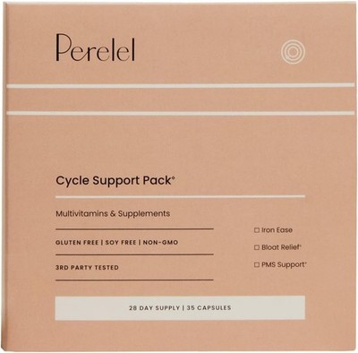 Perelel Cycle Support Pack ~ Daily Supplement with Iron, Vitamin C, B12  New!
