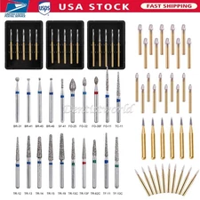 AZDENT Dental  Tungsten Carbide /Diamond FG Burs Drills For High Speed Handpiece