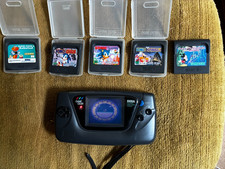 Sega Game Gear console, all original and working, with 6 games
