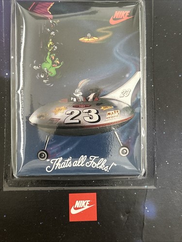 1993 NIKE Aerospace Trading Card 6 Stickers Space Jam Michael Jordan Sealed Pack - Picture 8 of 11