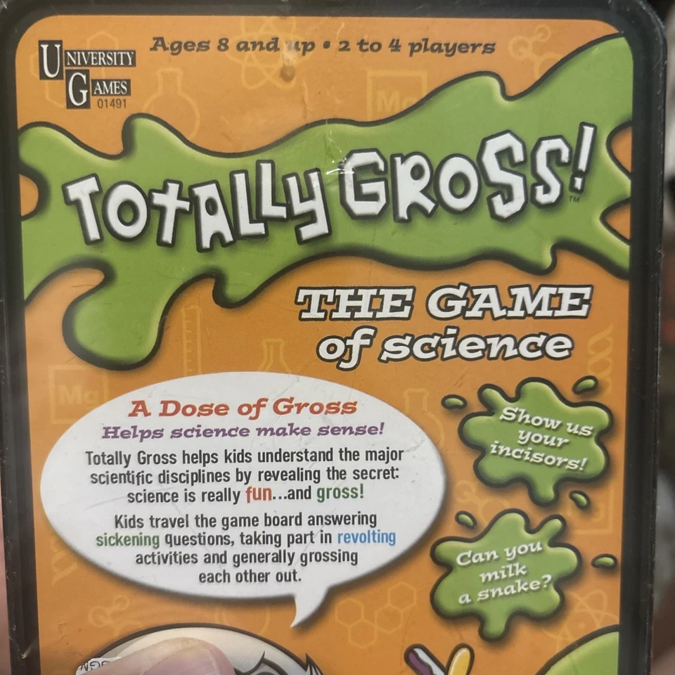 University Games Boardgame Totally Gross The game of Science 8+ NIB SEALED - Image 3 of 4