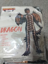 Spooktacular Creations Child Boys Dragon Costume Size 5-7 Years