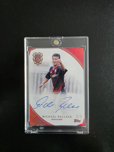 Topps 125 Jahre FC Bayern München Michael Ballack On Card Auto 3/5!!!