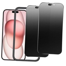2 Pack Matte Privacy Screen Protector for iPhone for iPhone 14 Pro / 16 / 15