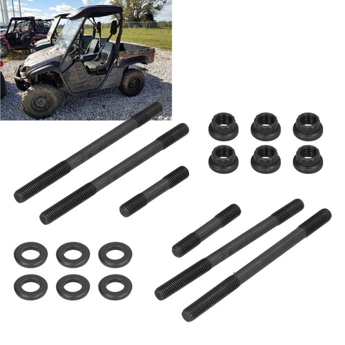 Heavy Duty Cylinder Head Studs Nuts Kit Steel Fit For Rhino 660/Raptor - Picture 2 of 12