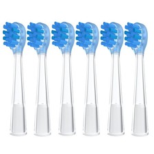 6 Pack Electric Toothbrush Heads for 1 Count Pack of 6 , Medium Bristles