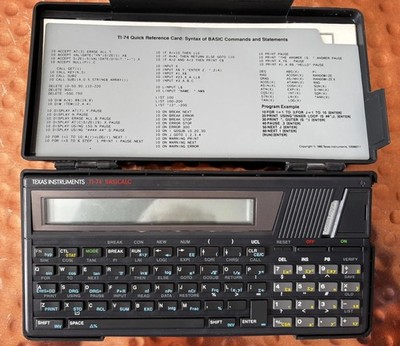 VTG Texas Instruments TI-74 BASICALC Turbo Kurta TSD Rally Calculator READ