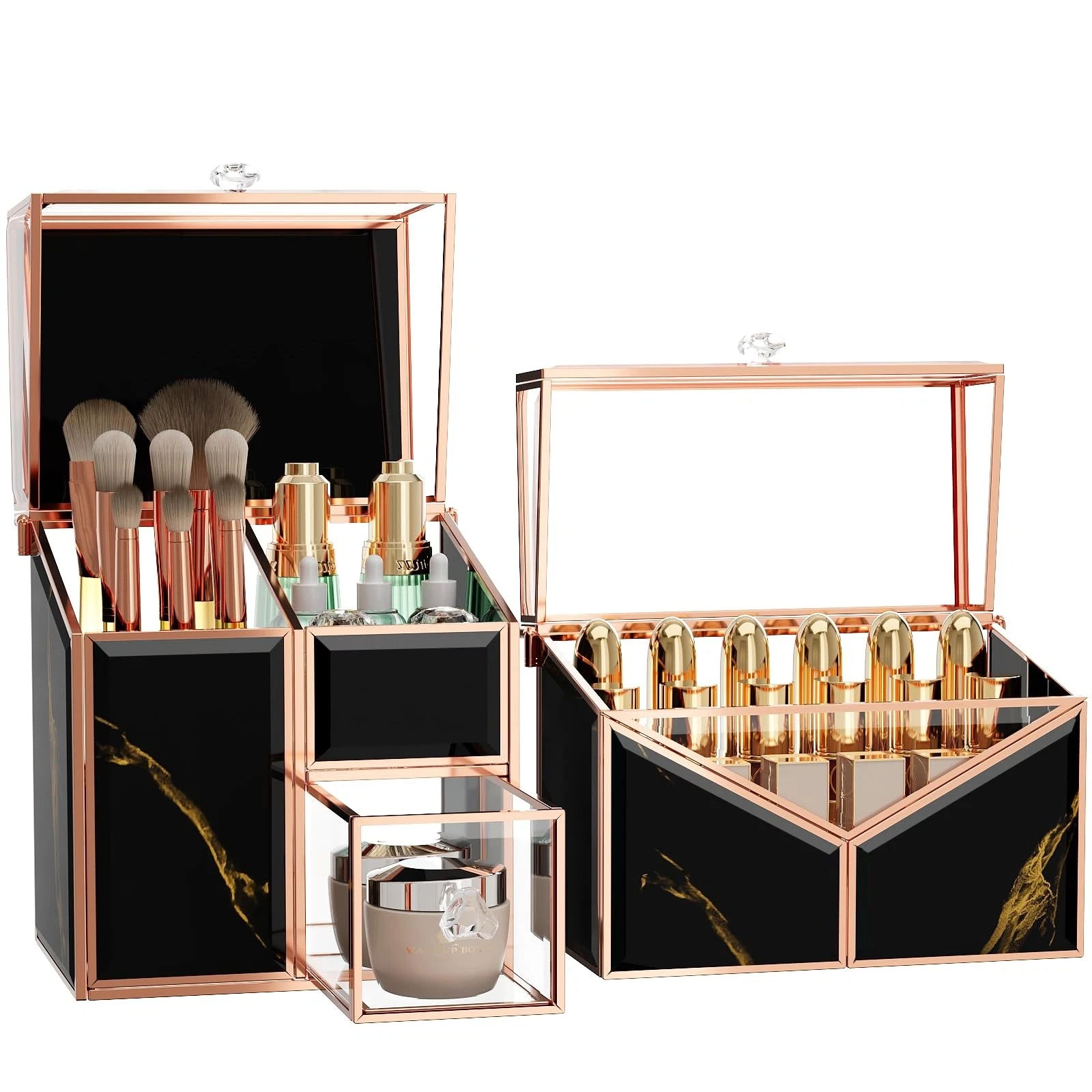 CoralHouse black makeup organizer – Vanity Holder with 18Slot Lipstick Organi...
Opens in a new wind