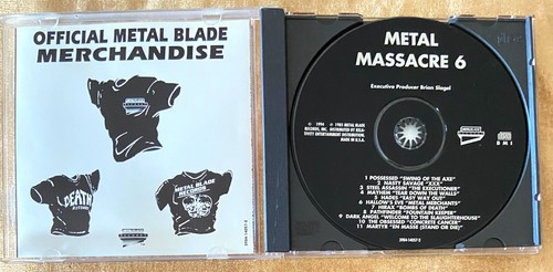 🎸METAL MASSACRE 6 from Metal Blade Records (Possessed, Hirax, Dark Angel) CD - Bild 2 von 3