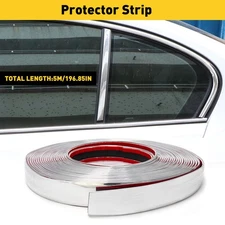 3/4'' Chrome Molding Trim Strip Car Door Window Bumper Side Trime Protector 16FT