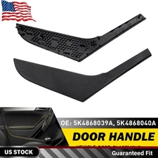 2X Car Interior LH/RH Door Pull Handle Trim Cover For VW Golf GTI MK6 2009-2013