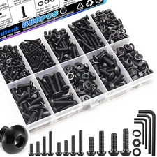 mxuteuk 888PCS Metric Screw Assortment Kit,M2 M3 M4 M5 Machine Screws,10.9 Grade