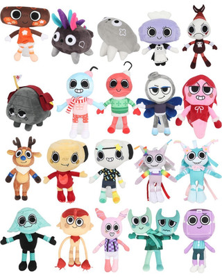 Dandy's World Plush Pebble Bobette Glisten Shelly Plushie Toy for Game Fans