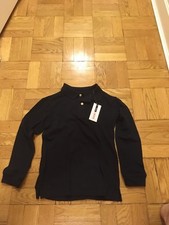 New Izod Boys Navy Long sleeve polo Size S 8