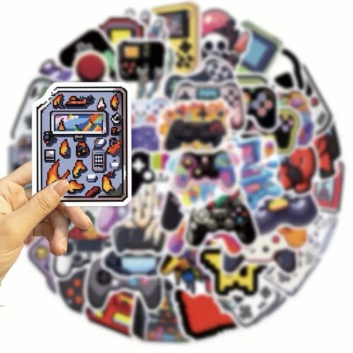 50pcs Vintage Video Game Stickers Pack Skateboard Laptop Console Cartoon Decal - Picture 3 of 6