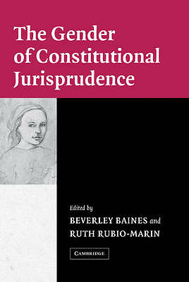 The Gender of Constitutional Jurisprudence Baines Rubio-Marin Hardback