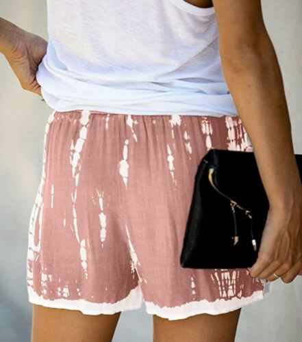 Azokoe Casual Drawstring Elastic Waist Summer Beach Shorts Pockets NEW Size M - Picture 2 of 3