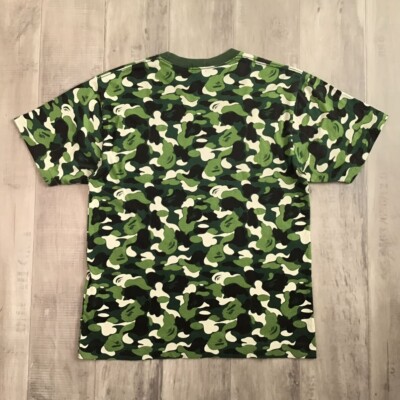Swarovski × BAPE LOGO ABC camo green T-shirt NIGO A Bathing Ape