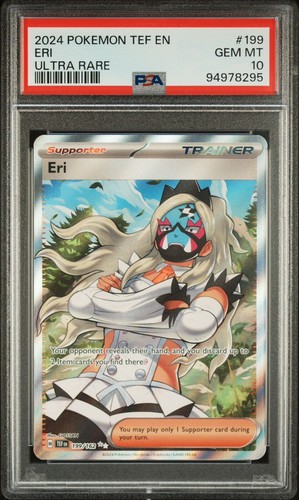 2024 Pokemon TEF EN-TEMPORAL FORCES ULTRA RARE #199 ERI PSA 10