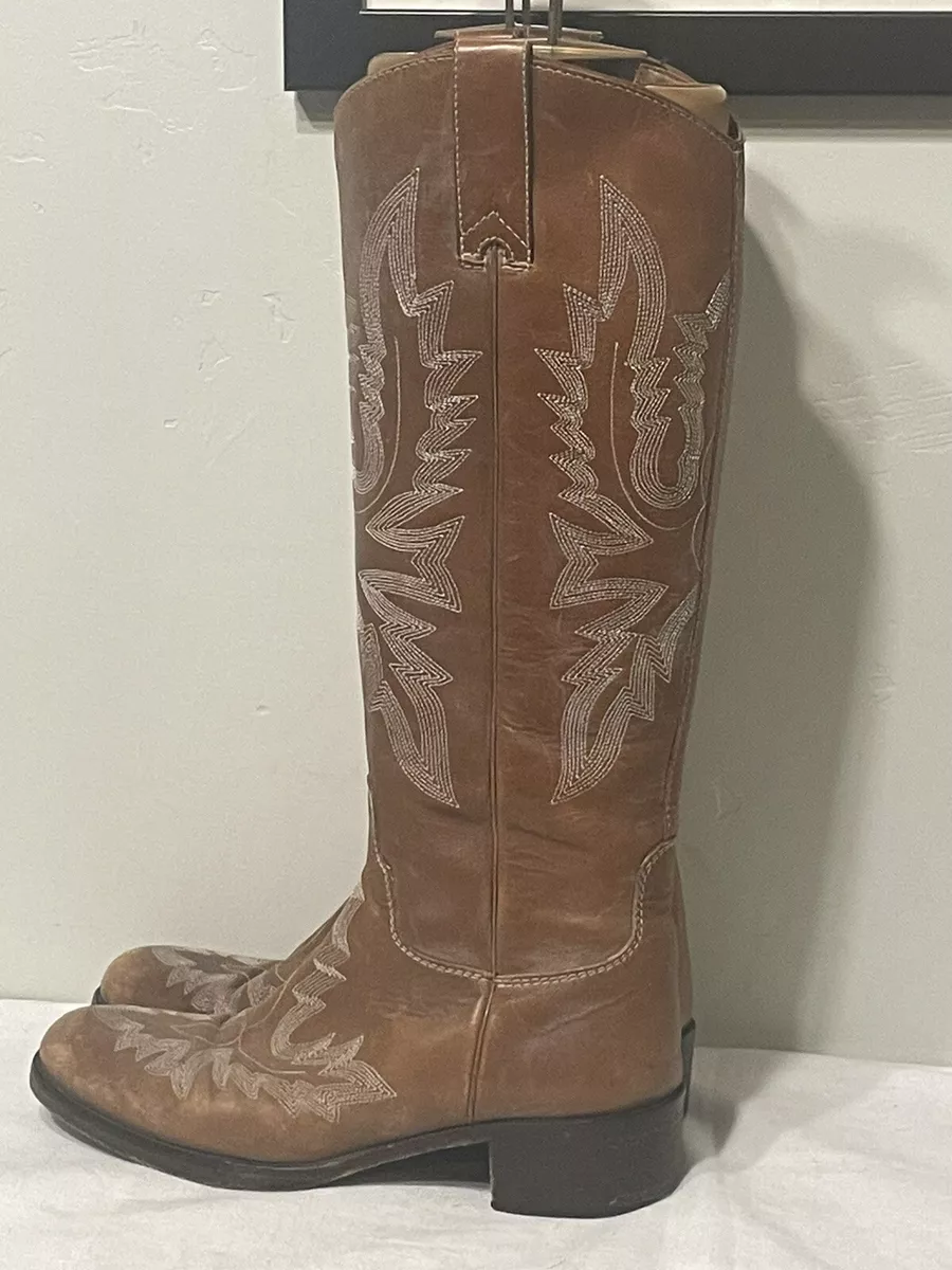DONALD J. PLINER Western Couture Collection Leather Cowboy Boots Sz 6 M Italy