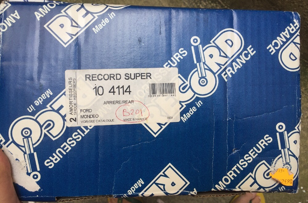 Amortisseurs Arrière Super Record 104114 Suspension Ford Mondeo 1
