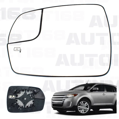 For Ford Edge	2015-2020 Left Driver Side Heated Mirror Glass with Backing Plate