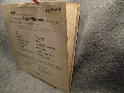 33 RPM LP Record Roger Williams Till Kapp Records Stereophonic K-1081-S - Picture 3 of 4
