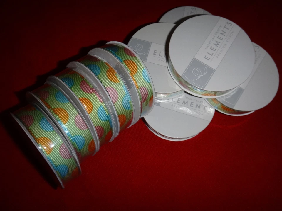 10 carretes de cinta premium AMERICAN CRAFTS ELEMENTS para envolver regalos *sin abrir* Foto 2 de 4
