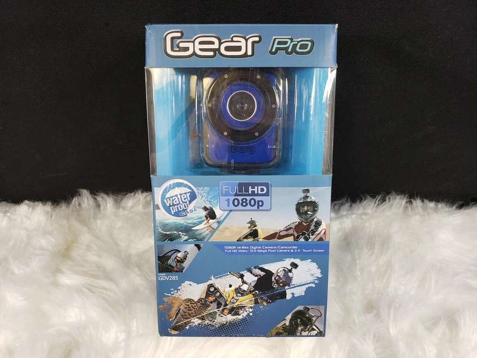 GearPro GDV285 HD 12MP Action Camera with 1080p Full HD Video (Blue) - Image 3 of 4