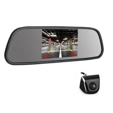 Car Backup Camera Rear View Auto Gear Parking Night Vision 5" Mirror Monitor Kit