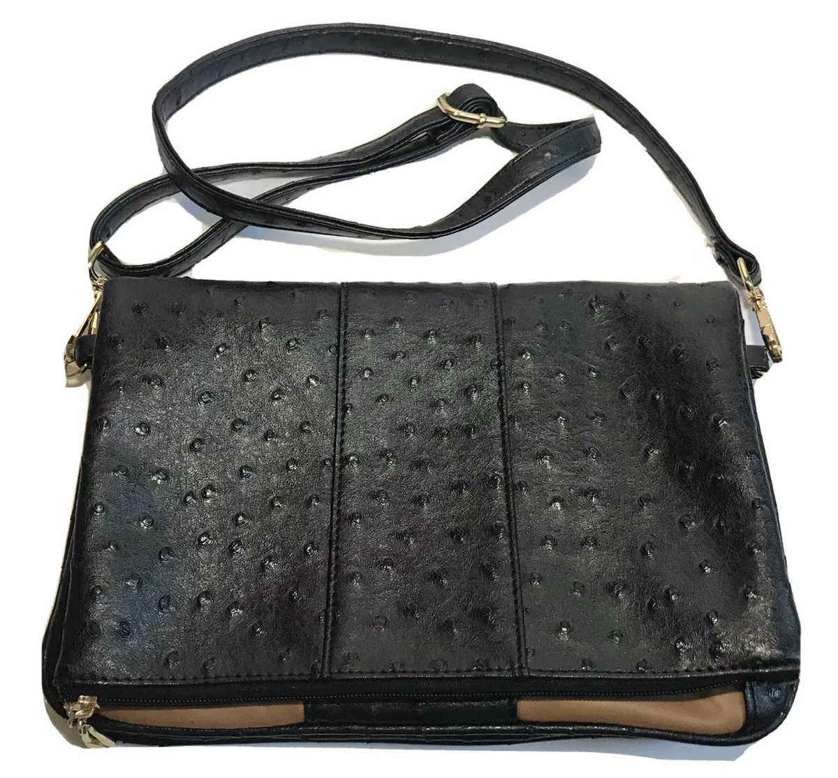 Real Ostrich Skin Hand Bag Real Real Ostrich Leather - Gem