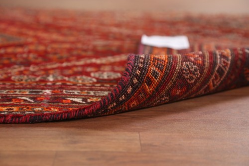 Vintage Hand-made Wool Geometric Nomadic Rug Traditional Tribal Carpet 4x7 - Picture 19 of 21